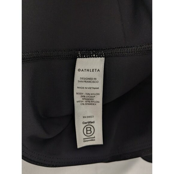 Athleta Women's Size S Stay Fly 9" Short Black Reflective Snake Print Bike Biker - Picture 6 of 7